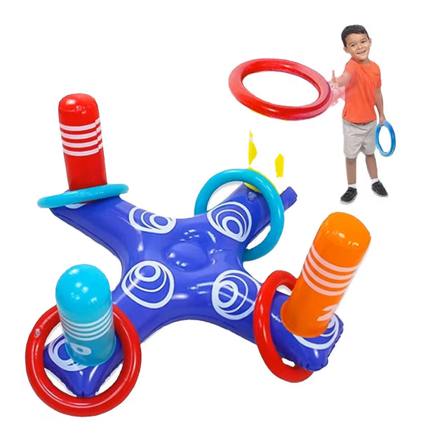 Inflatable Cross Shape Ring Toss Pool Game