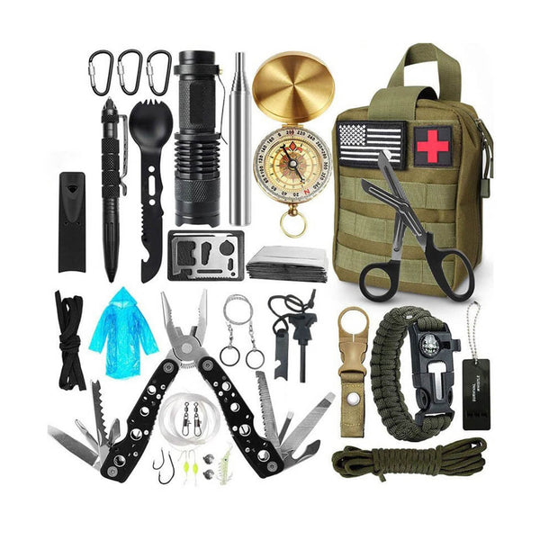 19-in-1 Camping & Emergency Survival Kit Bag