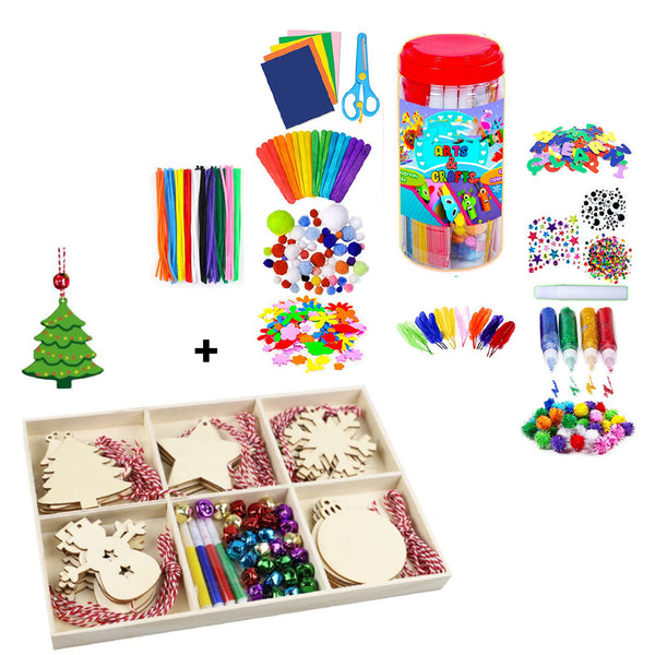 Christmas Ornaments & Arts & Crafts Kit Bundle (4-12 years)