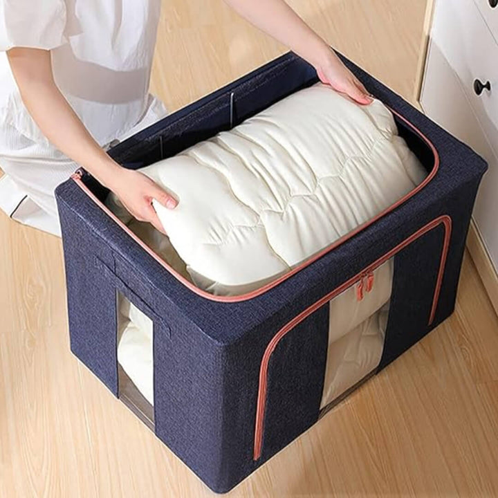 Large capacity storage box organizer for big blankets 