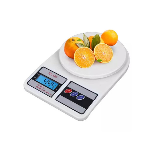 10KG Battery Operated Digital Kitchen Scale - White