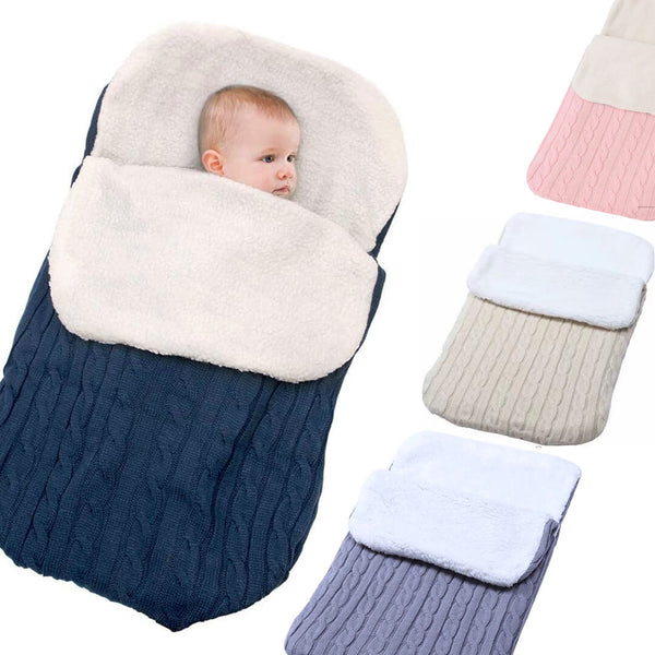 Baby Cozy Knitted Thick Sleeping Swaddle 0-1 year