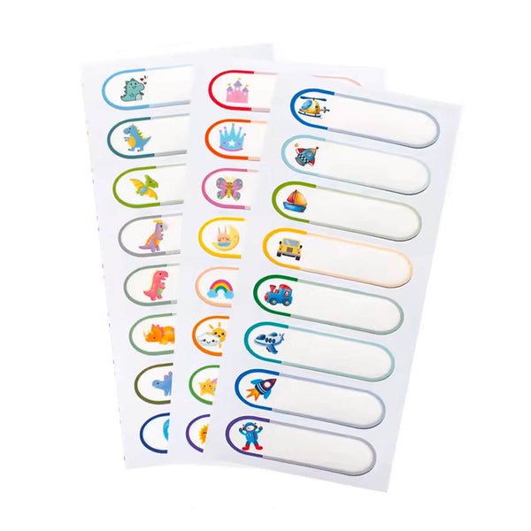 Waterproof Name Tag Labels and ABC Stickers for Kids