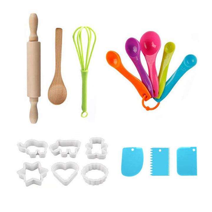 17-Piece Dino Kitchen & Bakeware Set for Kids