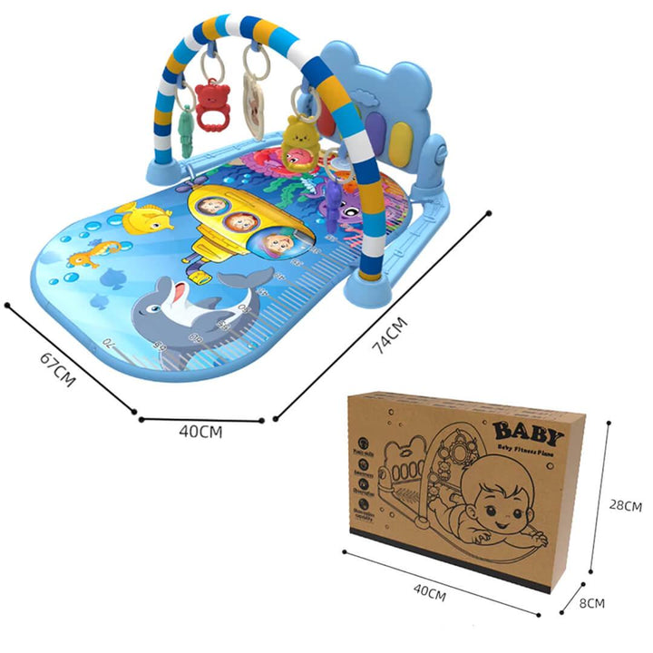 Babies Portable Activity Play mat - Blue Ocean