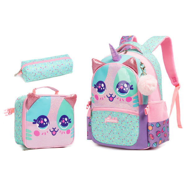 Unicorn Bag with Candies Pattern 3-Piece Set