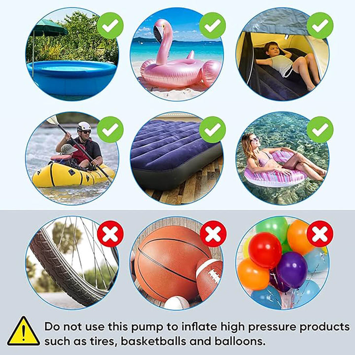 2 In 1 Electric Inflator Deflator Air Pump for Home and Car