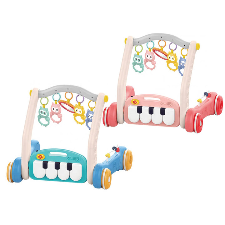 Musical baby play mat designed for tummy time and standing support