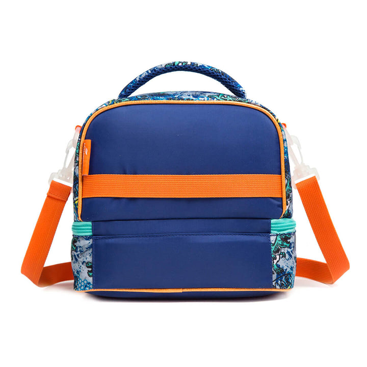 Kids 2-layer waterproof dinosaur lunch bag