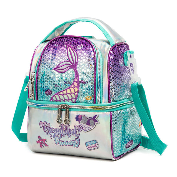 Mermaid Sparkly Sky 2-Layer Waterproof Lunch Bag