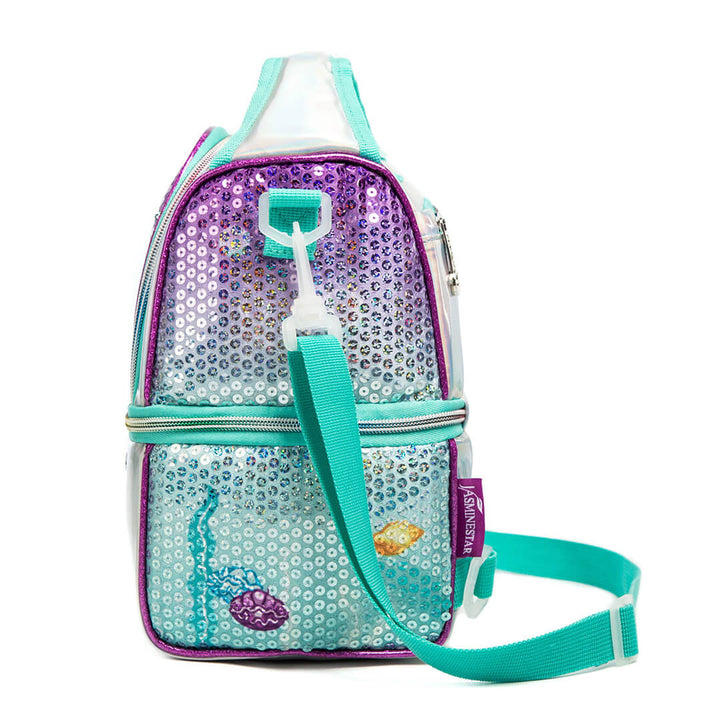 Mermaid Sparkly Sky 2-Layer Waterproof Lunch Bag