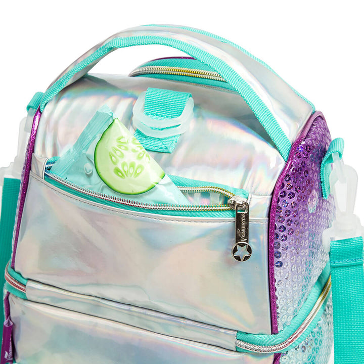 Mermaid Sparkly Sky 2-Layer Waterproof Lunch Bag