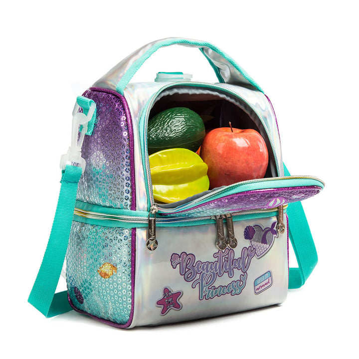 Mermaid Sparkly Sky 2-Layer Waterproof Lunch Bag