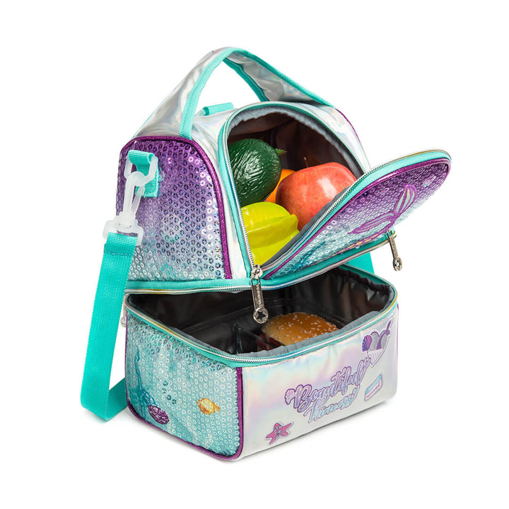 Mermaid Sparkly Sky 2-Layer Waterproof Lunch Bag