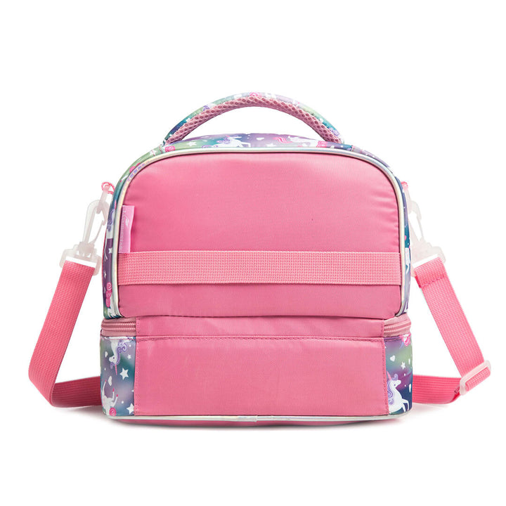 2-layer waterproof Sparkly unicorn lunch bag