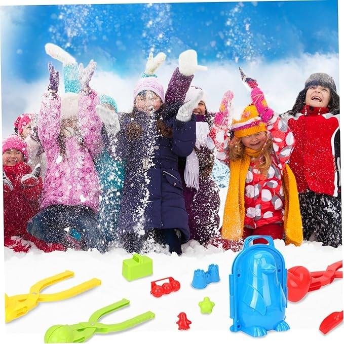 12 Pieces Portable Snowball Molds Set for Outdoor Play