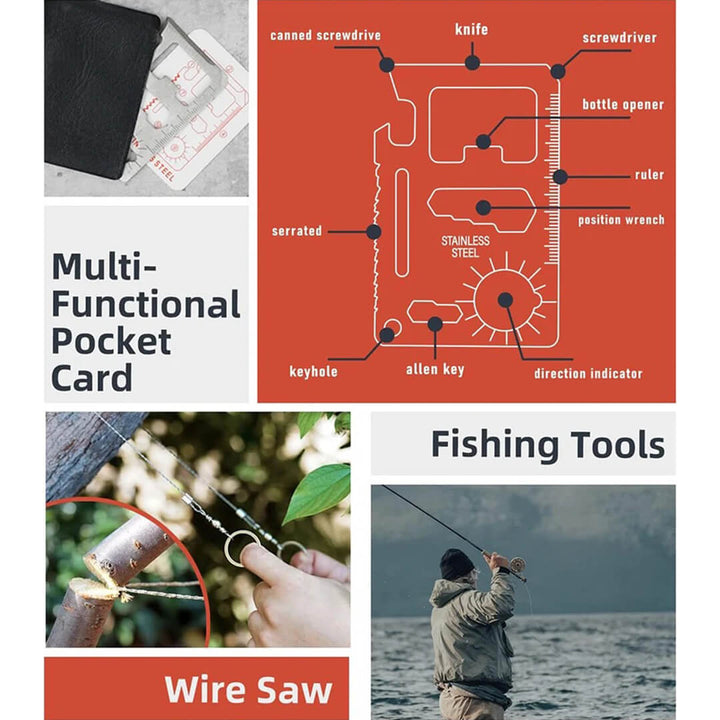 20-in-1 Camping & Emergency Survival Kit Bag