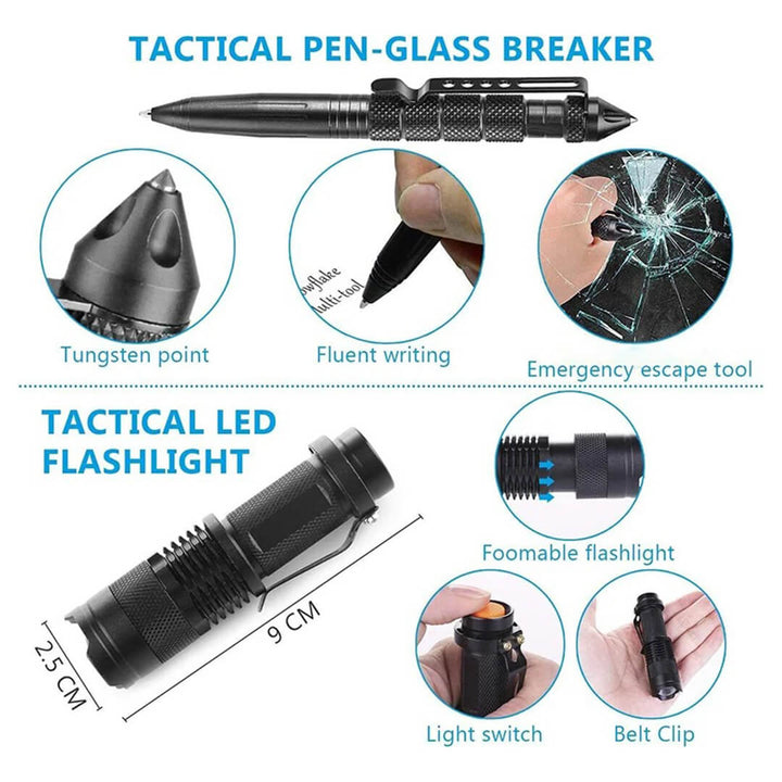20-in-1 Camping & Emergency Survival Kit Bag