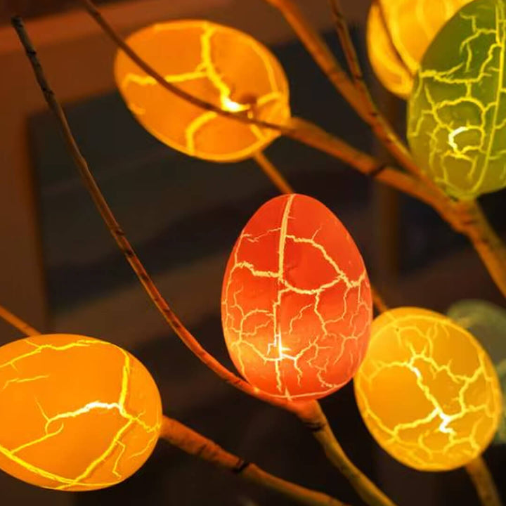 LED Easter decoration tree with egg ornaments