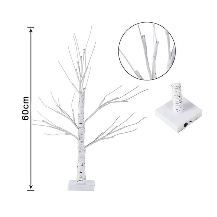 easter tree light with eggshell ornaments, dimensions