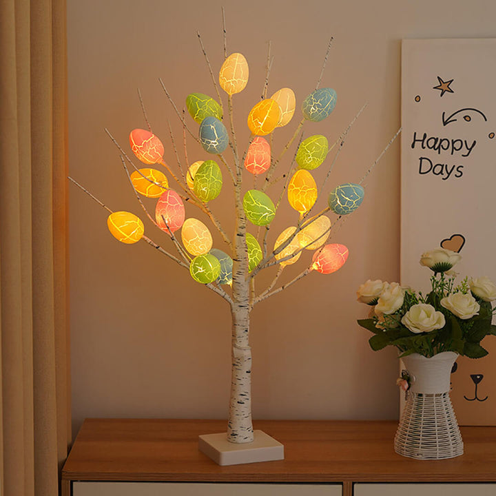 Multi-holiday LED tree with removable eggshells