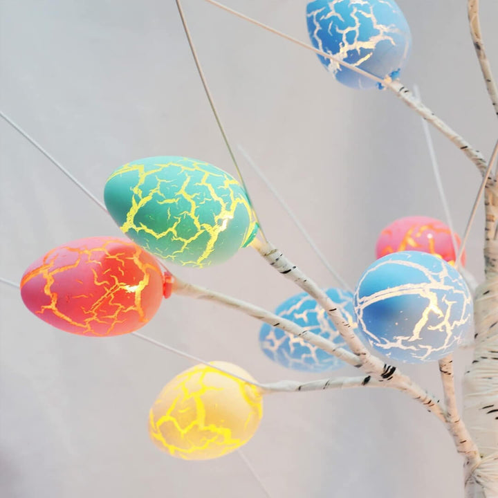 Warm light Easter tree centerpiece for spring