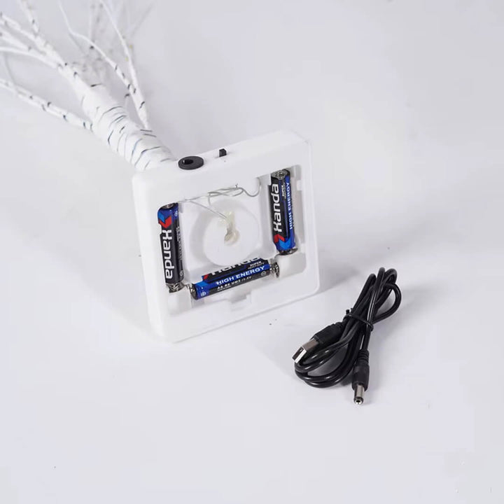 Battery- and USB-powered LED Easter tree for home decor