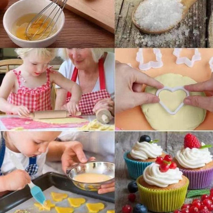 24-Piece Red Kitchen & Bakeware Set for Kids