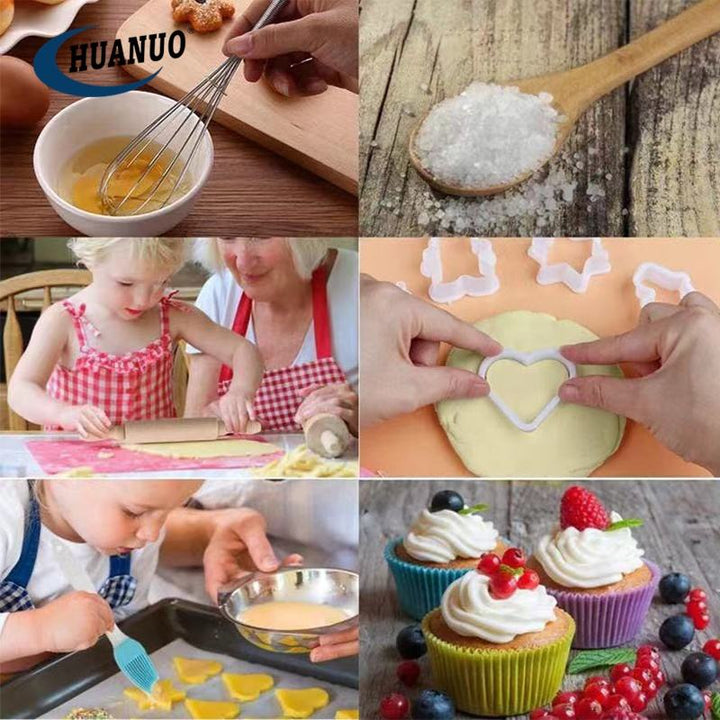 24-Piece Red Kitchen & Bakeware Set for Kids