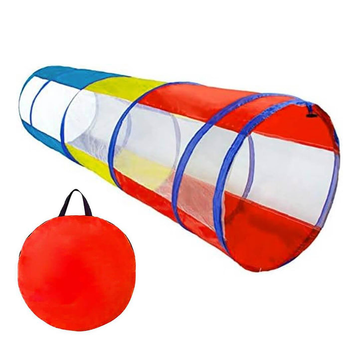 Pop-Up Portable Kids Tunnel with See-Through Mesh Sides