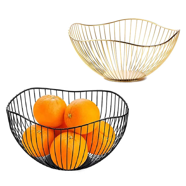 Wavy Iron Metal fruits & Vegetables Basket