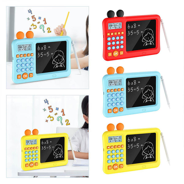 3-in-1 LCD Game: Calculator, Writing Board & Math Training Game