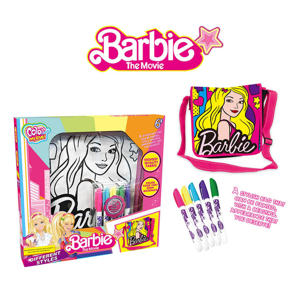 Barbie Coloring Fashion Doodle Handbag Kit