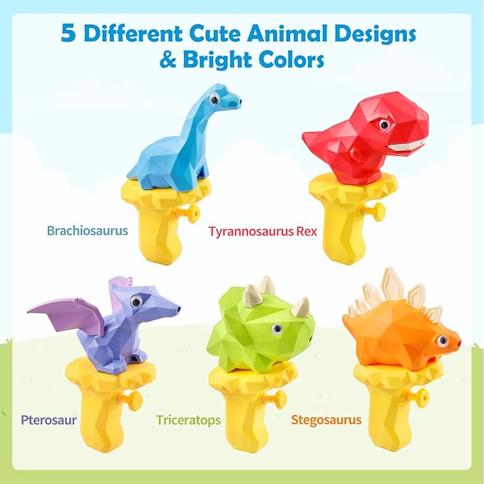 3D Mini DInosaurs Water guns