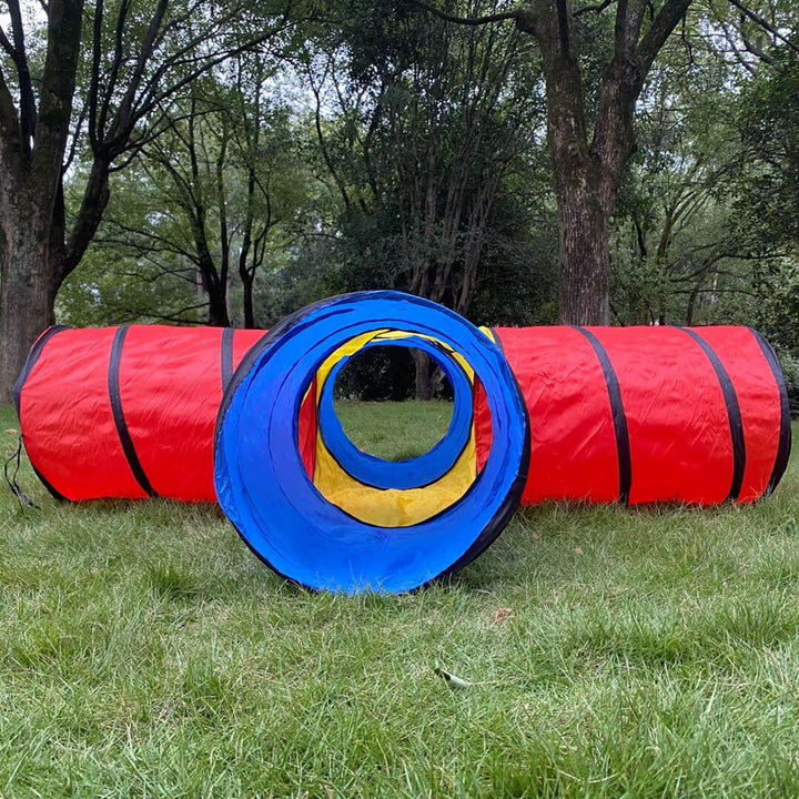 kids 4 Sided Foldable play Tunnel - Indoor and outdoor fun