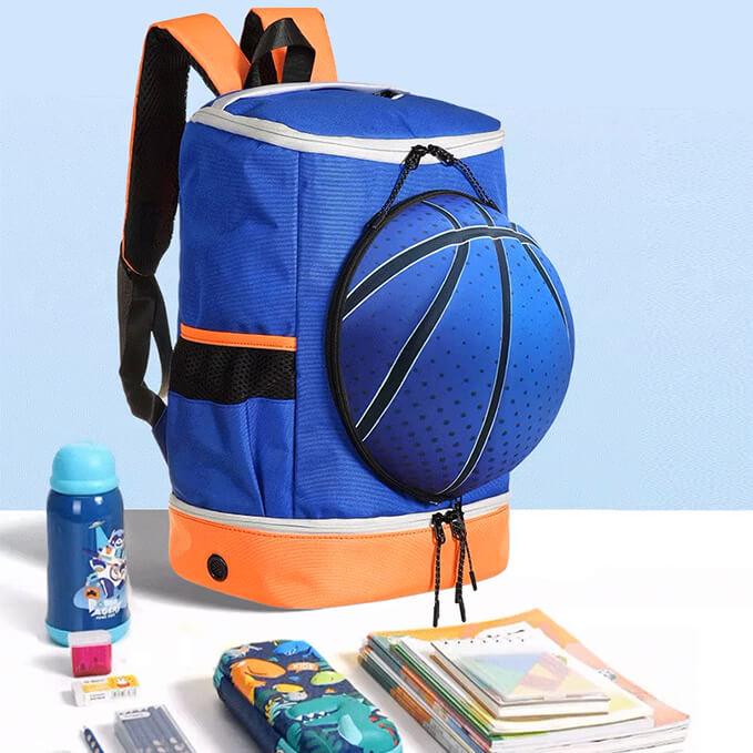 Lightweight Basketball Backpack with Ball Compartment (Ball Not Included)
