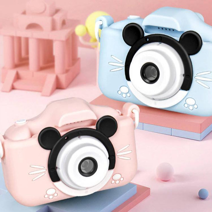 Mickey & Minnie Anti-Drop Dual-Lens Camera + 32GB Card