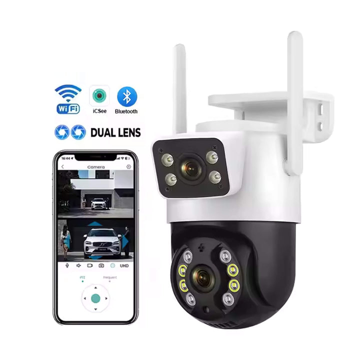 4MP Smart Dual Lens Wireless Exterior Home Security Surveillance Camera