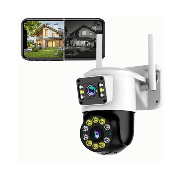 4MP Smart Dual Lens Wireless Exterior Home Security Surveillance Camera