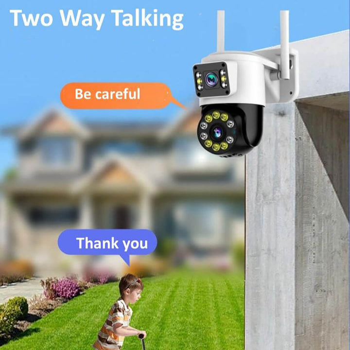4MP Smart Dual Lens Wireless Exterior Home Security Surveillance Camera