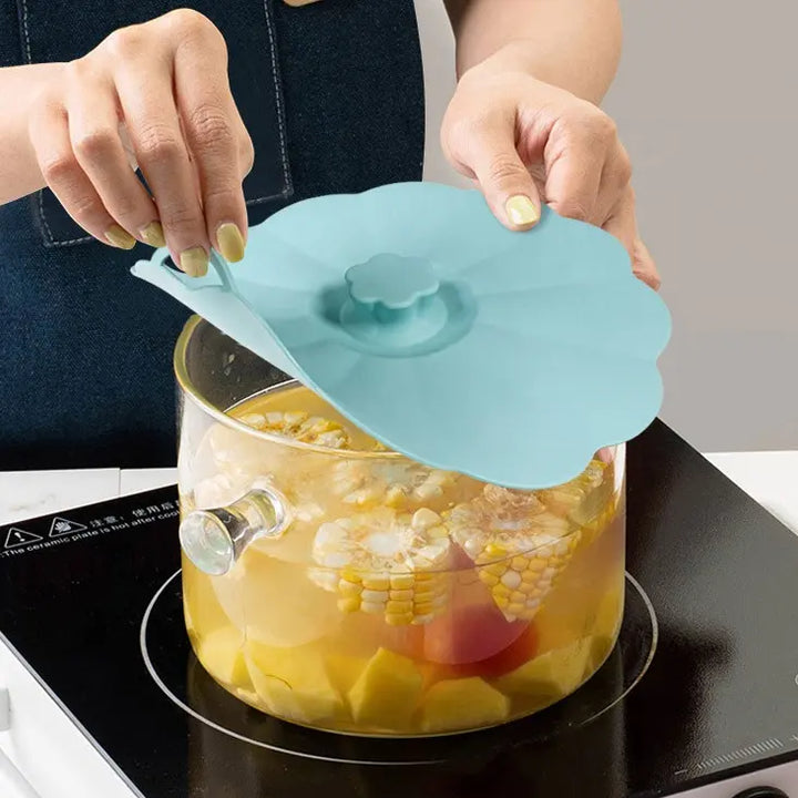 5 pieces set Food-Grade Anti-Spill Silicone Pot Lid & Bowl Covers