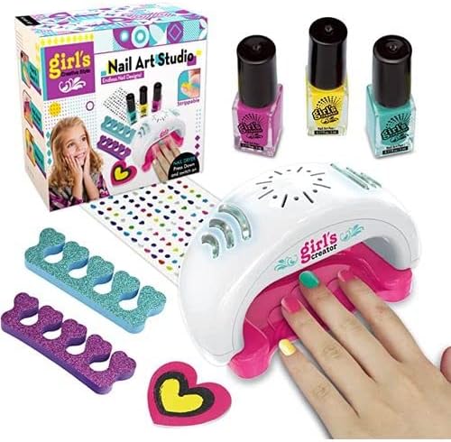 Electric Nail Art Studio Kit with Electric Nail Dryer