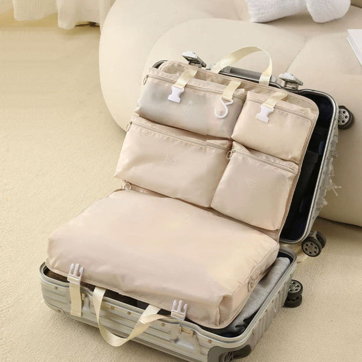 6-in-1 Foldable Duffel Bag with Hook – Travel Organizer