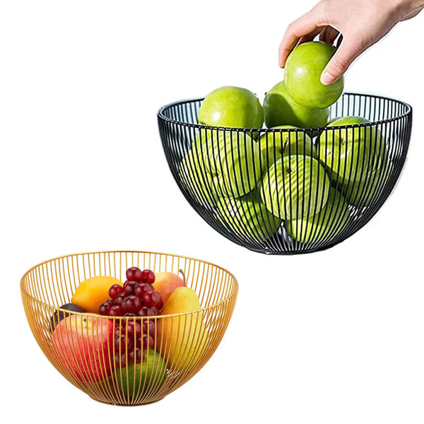 Round Iron Vegetable Storage Basket