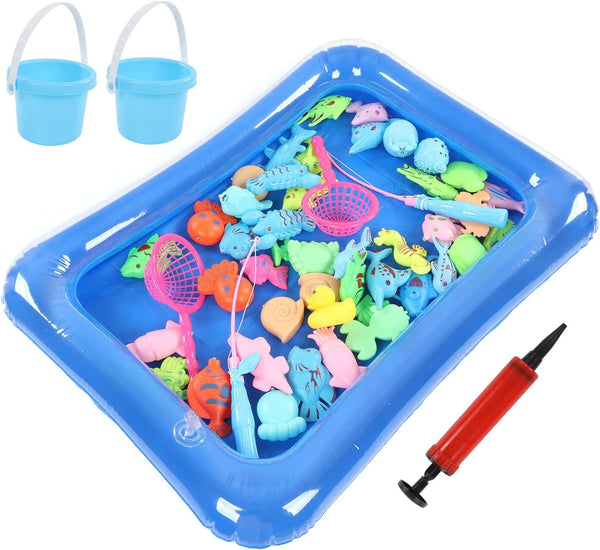 Magnetic Fishing Game with Inflatable Tray