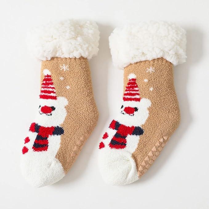 Baby Toddler Christmas Fleece Sleep Socks (1-3 Years) Age: 1-3 years (13 - 16cm)