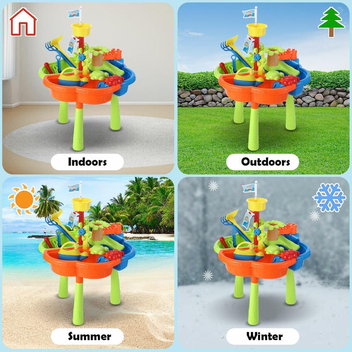 3-in-1 Sand and Water Play Table