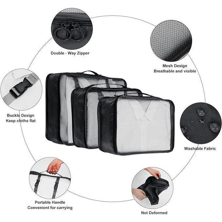 7 pieces Compression Luggage Organizers Travel Bag - 4 colors