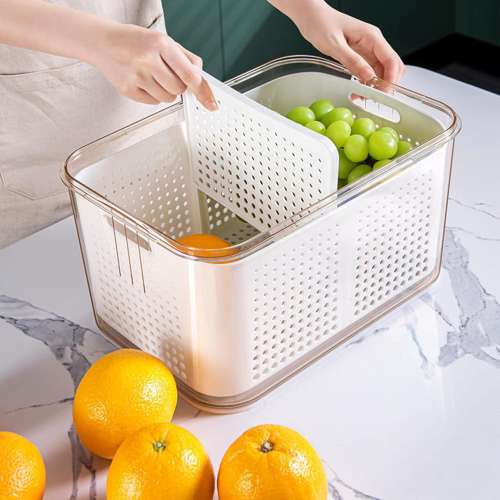 Set of 3 Pieces - Fruit & Vegetable Storage Box Organizer