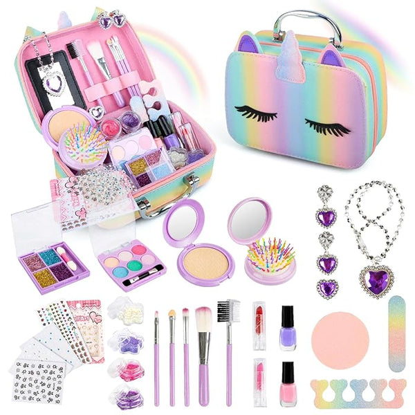 Washable Makeup & Jewelry Play Set for Girls